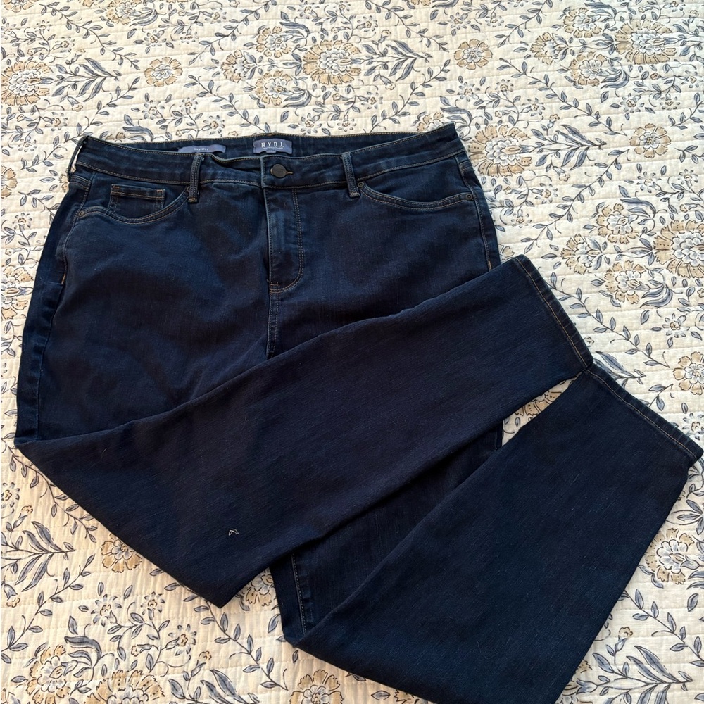 NYDJ Blue Skinny Jeans Sleek Fit